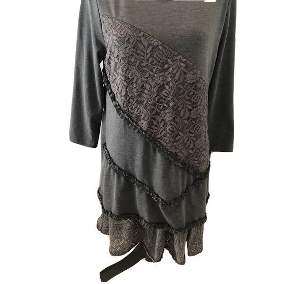 Ladies Urban Mangoz Gray Tunic/Dress Gray Size Medium - Picture 2 of 8